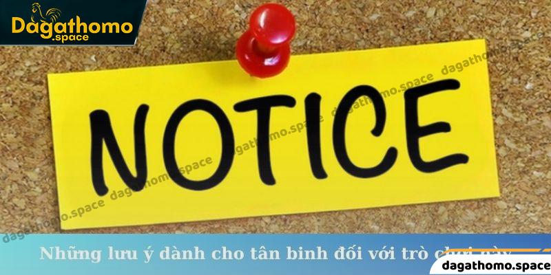 Những lưu ý dành cho tân binh đối với trò chơi này